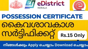 possession certificate video of freelance digital marketer in malappuram